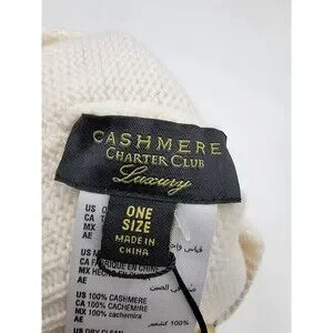 Charter Club | Accessories | Charter Club 0 Cashmere Cuffed  display picture 3